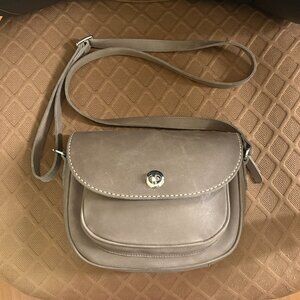 Roots Riverside Tribe Leather Crossbody Bag